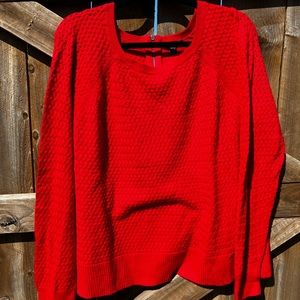American Eagle Outfitters Cable Sweater in Bright Red, Size XXL